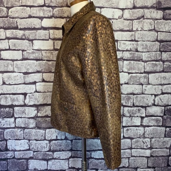 Alfred Dunner Size 10P Animal Print Jacket - Picture 4 of 10